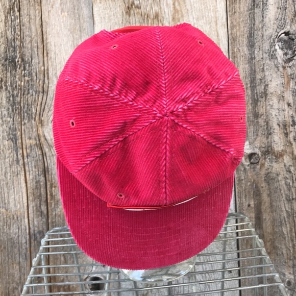 VTG 70s-80s KUHS Cross Country Team Corduroy Snapback Hat, OS - Picture 7 of 9